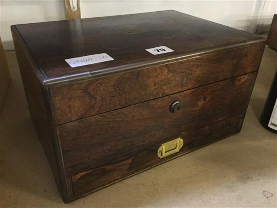 Rosewood toiletry box